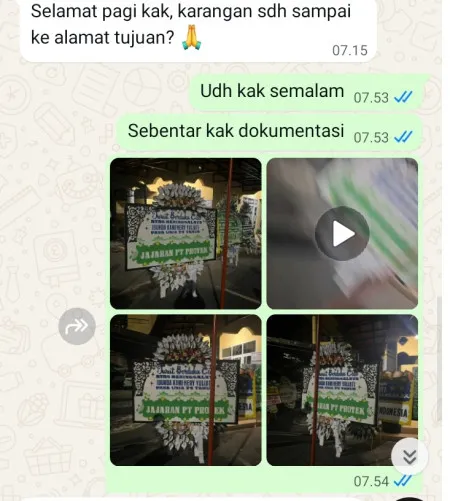Pengiriman Papan Bunga Selamat Krandegan Bayan